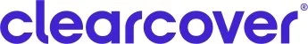 Clearcover logo in blue text on a white background