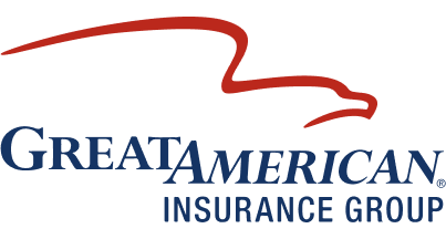 Logo of Great American Insurance Group featuring a stylized red eagle and blue text.