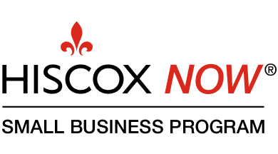 Logo with a red fleur-de-lis symbol and the words 'Now' in red and black text.