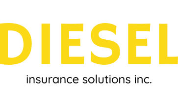 Close-up of a Diesel logo with black background and yellow text.