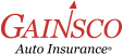 The Gainsco logo in red text on a white background.