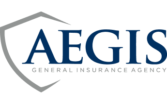 Logo of AEGIS General Insurance Agency with a shield design.