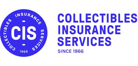 Logo for Collectibles Insurance Services featuring a circular emblem with 'Collectibles Insurance Services' around the perimeter and 'CIS' in the center, with the text 'Since 1986' below.