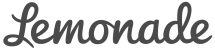 Stylized text spelling 'Lemonade' in a script font.