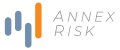 Annex Risk logo with black background and orange and white text