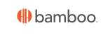 Bamboo logo with stylized lowercase 'b' in red and the word 'bamboo.' in black