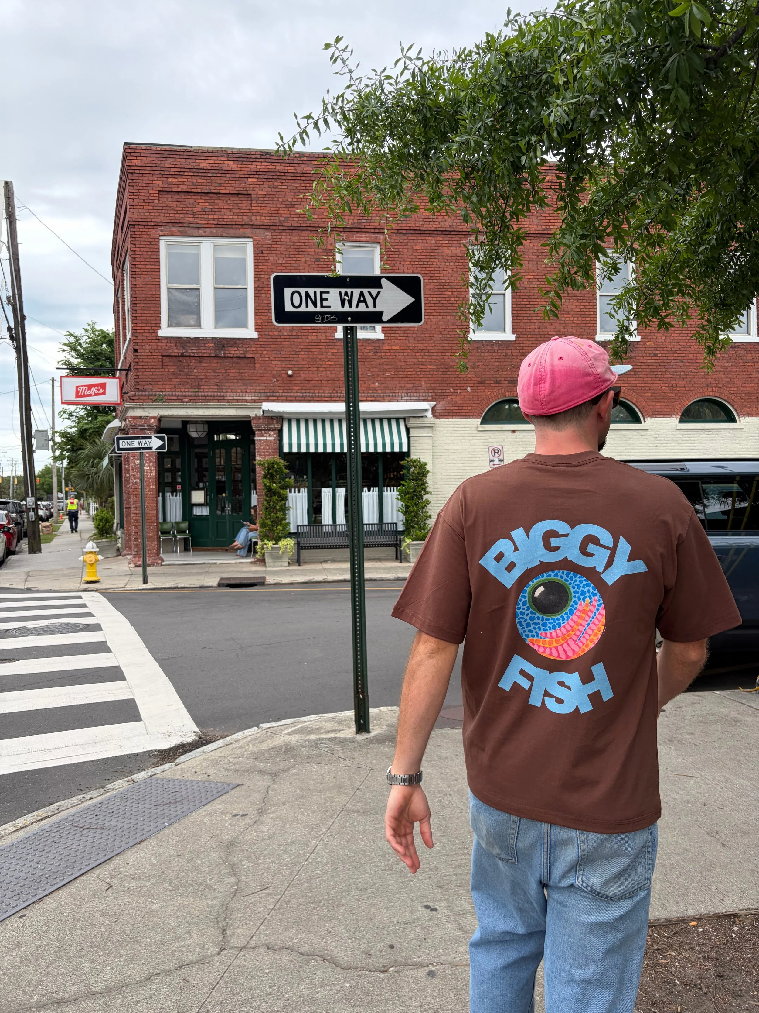 Biggy T Shirt- Brown X Blue