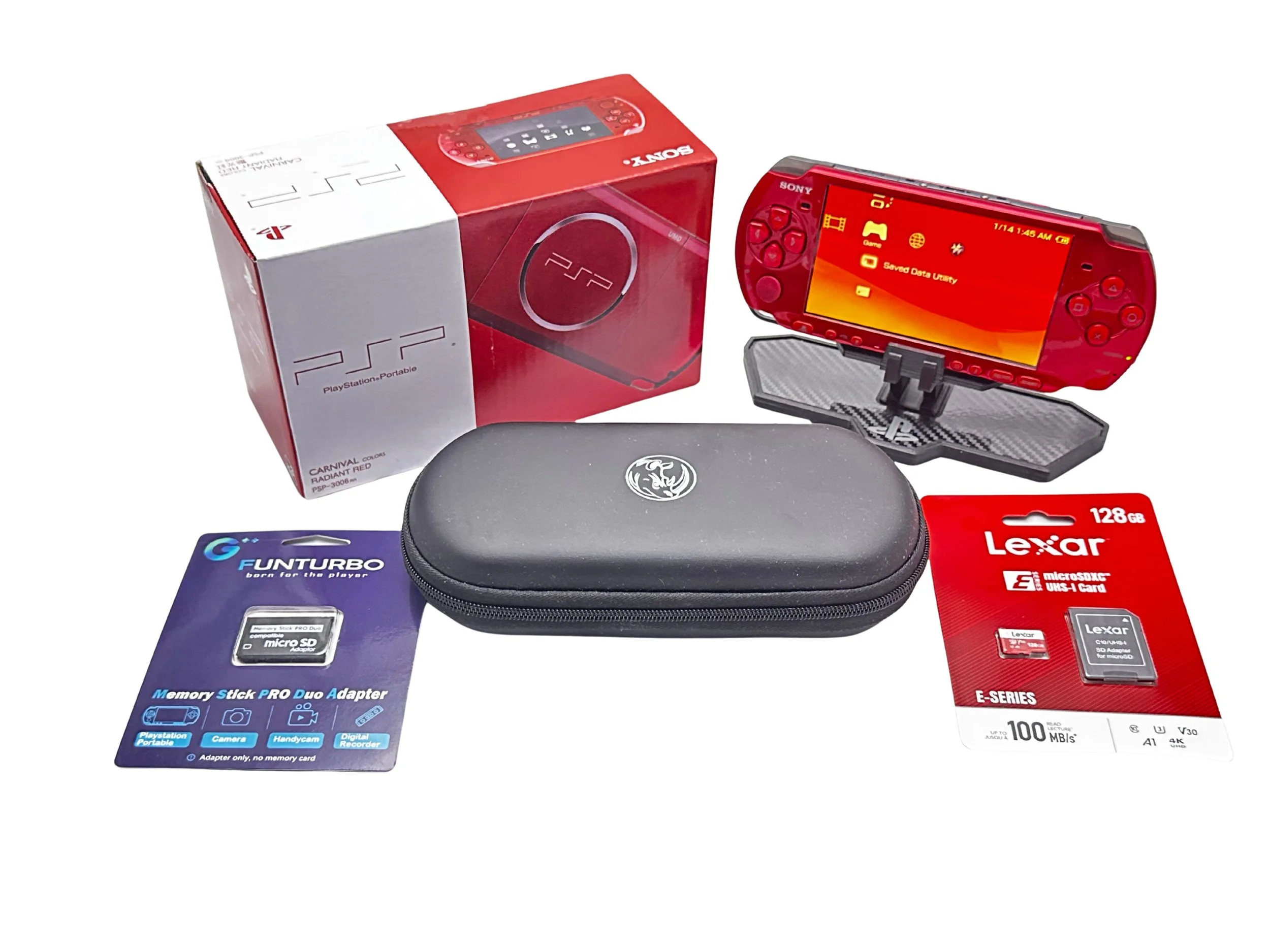 Sony PSP-3000 Gaming Bundle (Radiant Red)