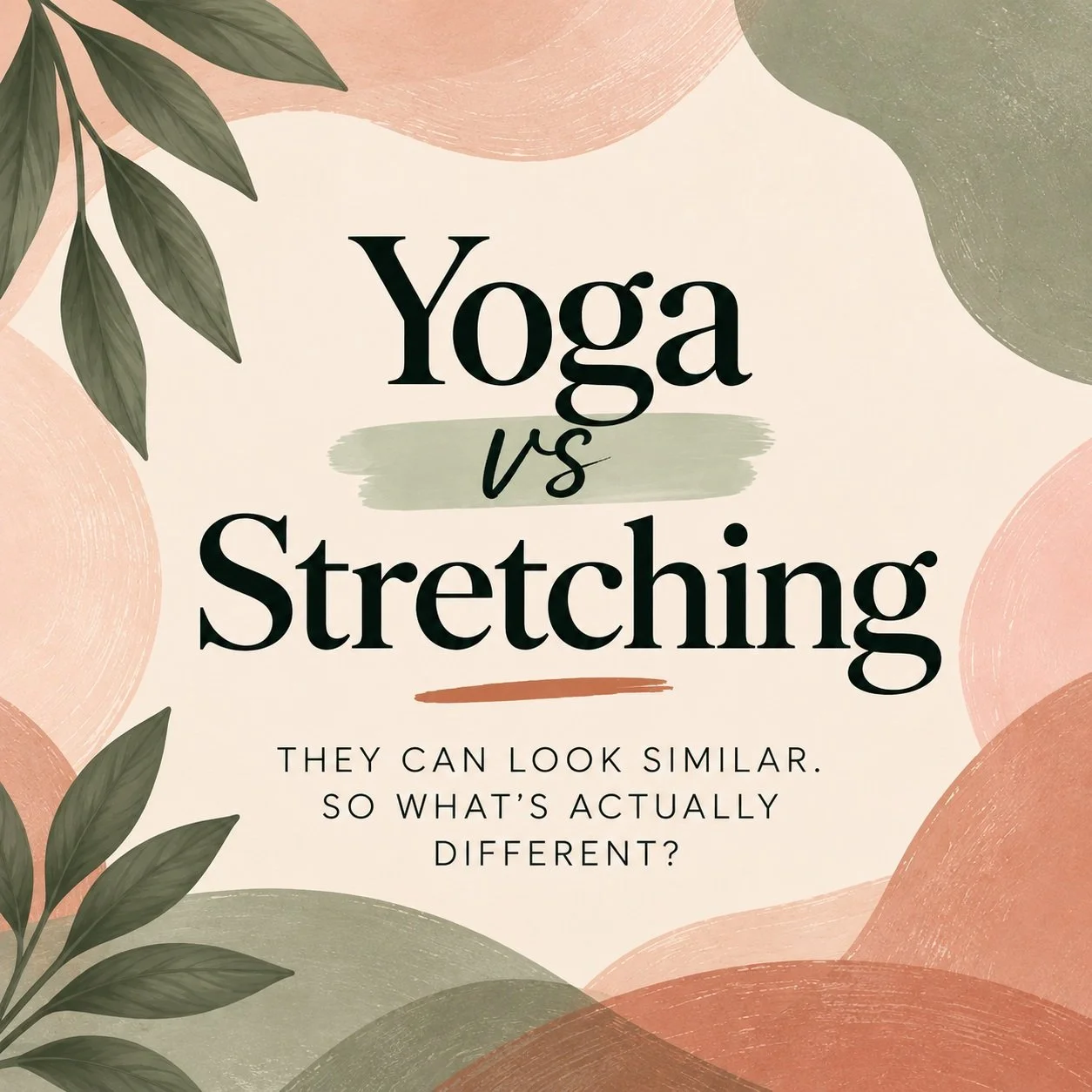 If you&rsquo;ve ever thought &ldquo;yoga is basically just stretching, right?&rdquo;&hellip; this one&rsquo;s for you. 👀🌿

They might share some shapes, but what&rsquo;s happening in the practice can be very different.

Swipe through for a little Y