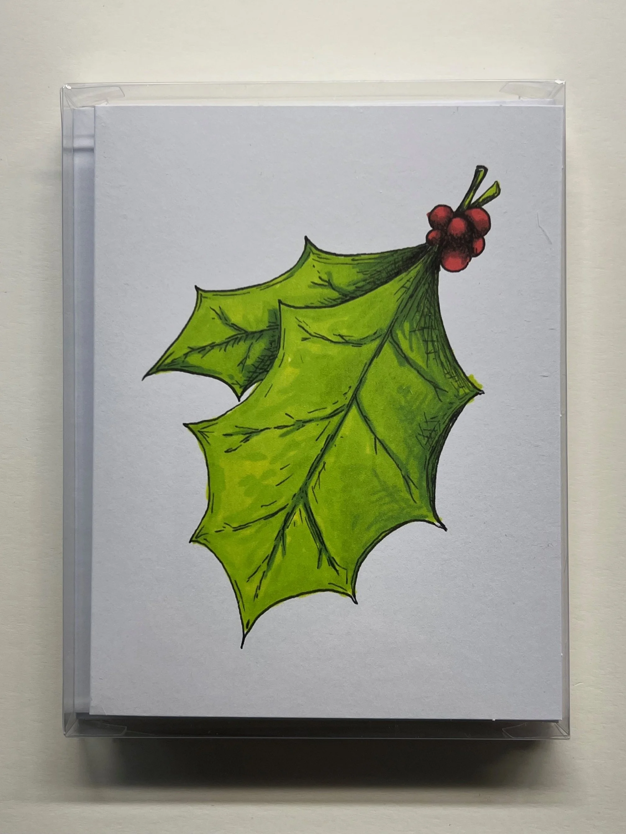Holly Leaf notecards