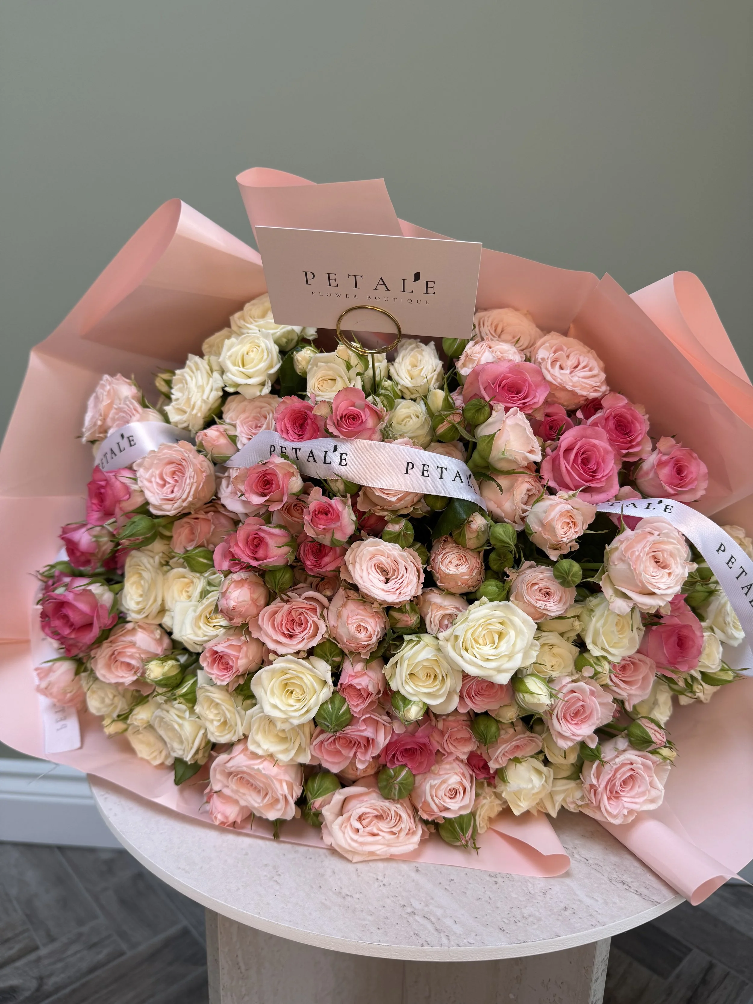 Blush Rose Mix - Pink Spray Roses Bouquet