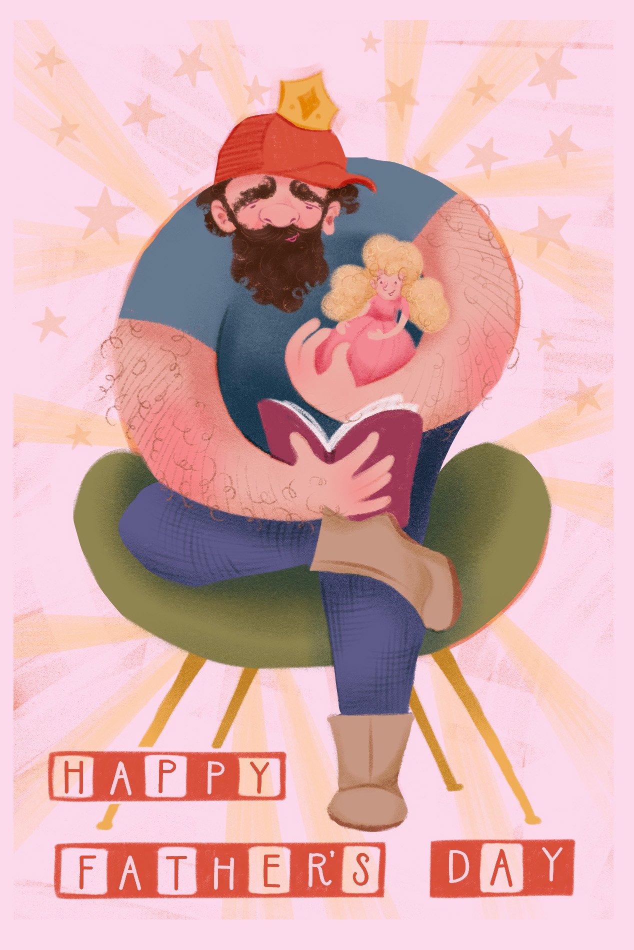Fathers Day Postcard