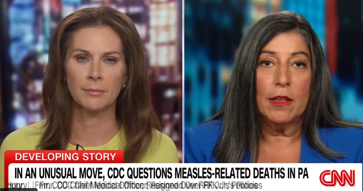 CNN | 9/1/2026 | Trump's new CDC Director excludes PA measles cases from death count