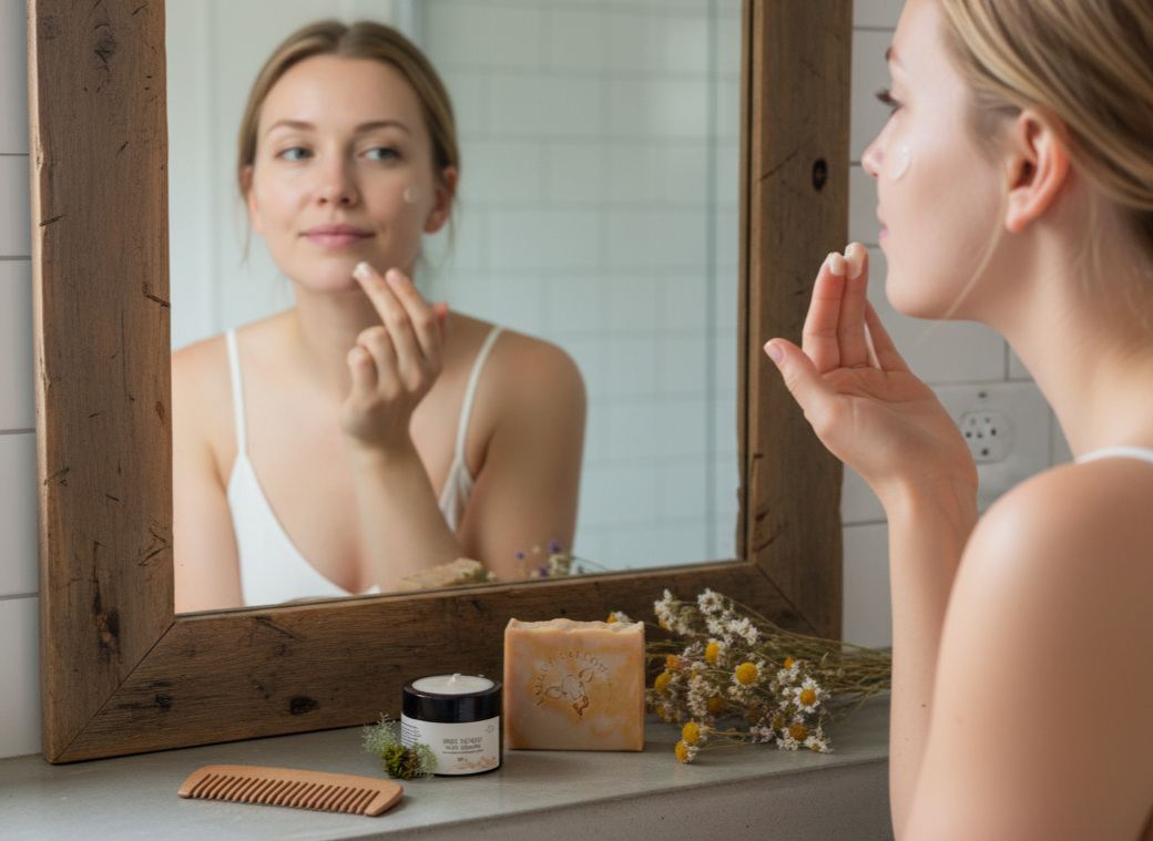 Daily use of tallow skincare promotes youthful radiant skin.