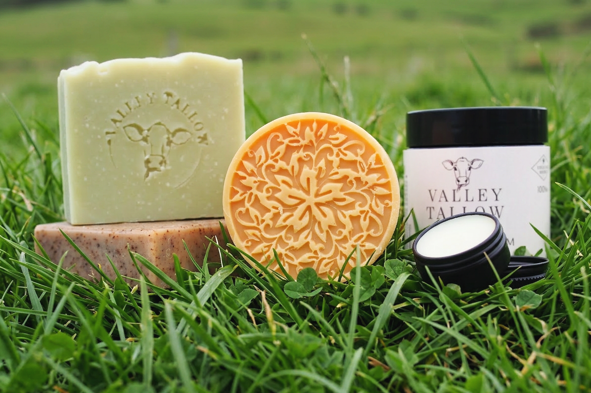 Valley Tallow all natural skincare products.  Safe for sensitive skin.