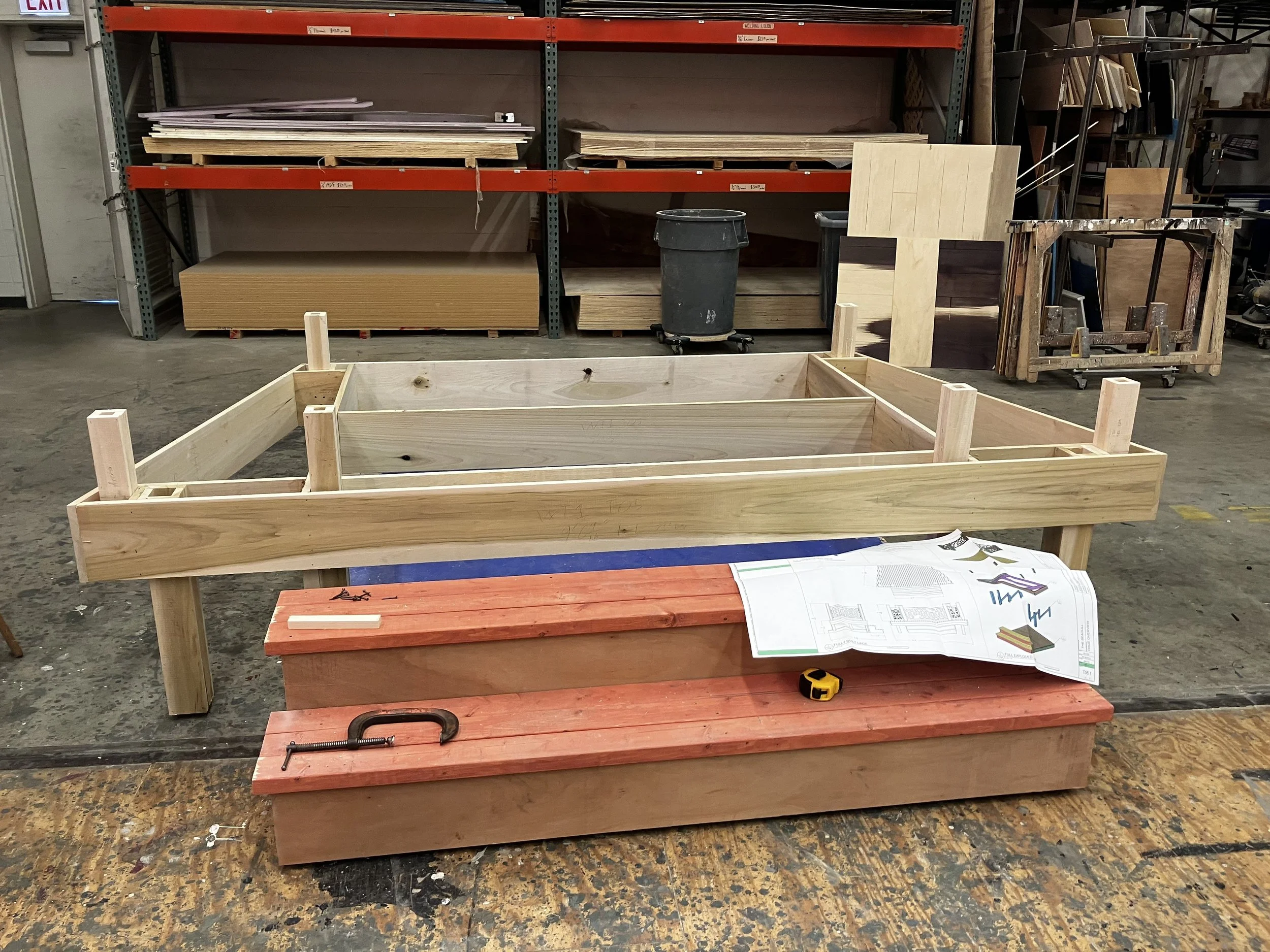 Base of the dock-stage