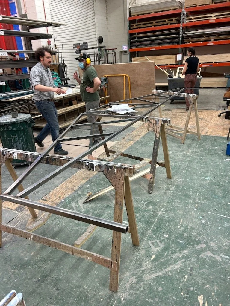 rafter partly welded