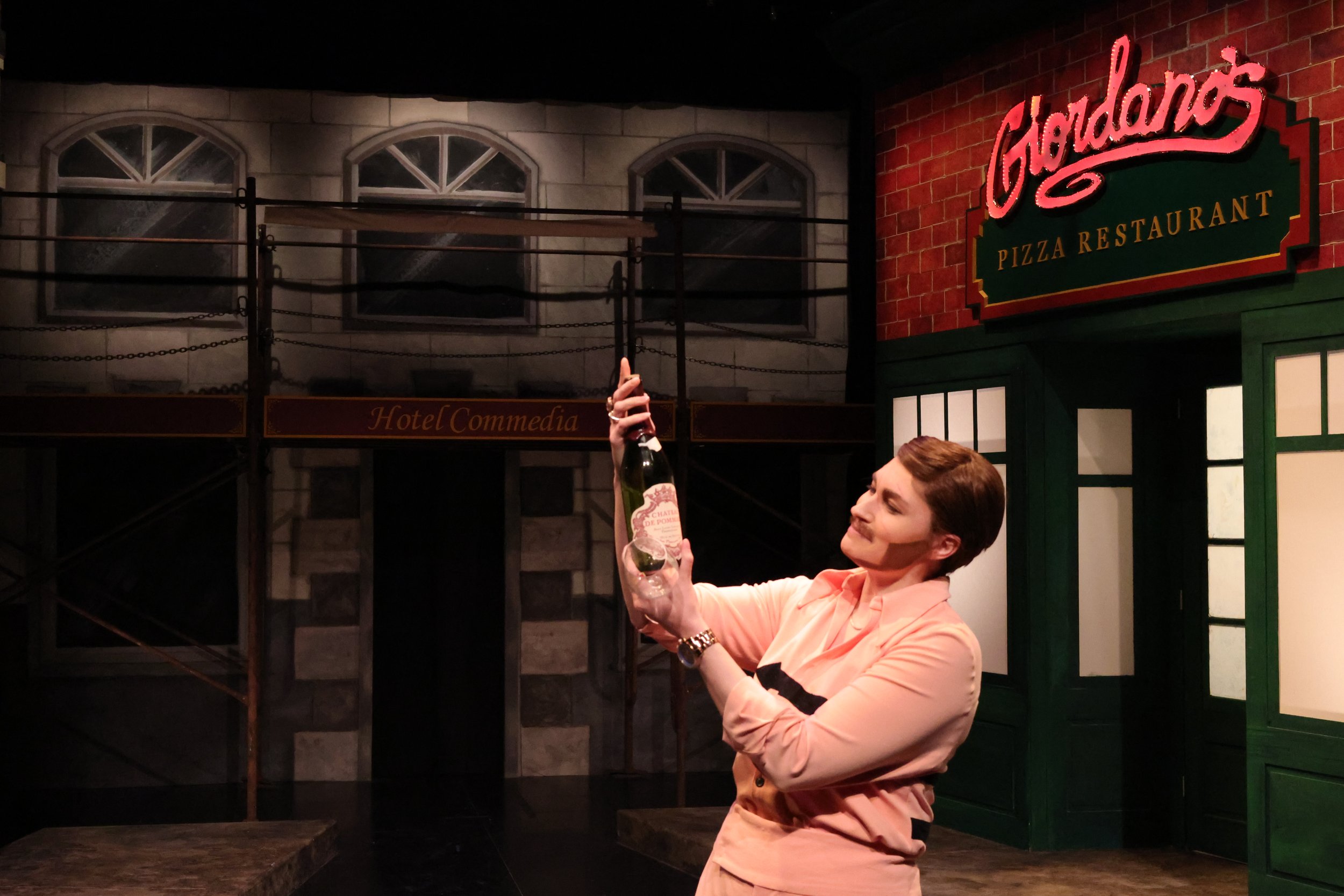 Ricky holds his prized bottle of 1964 Chateau de Pommard