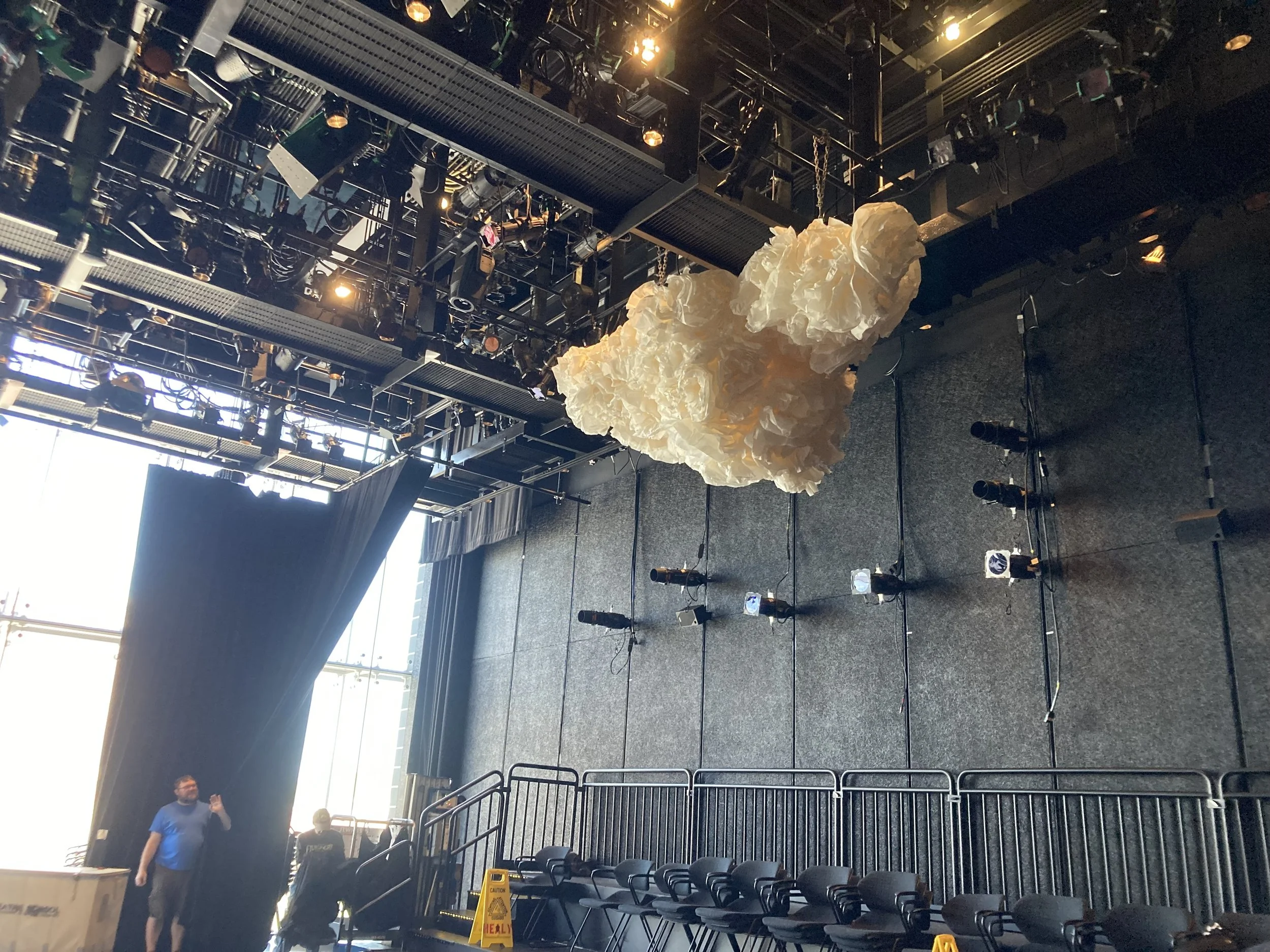 Cloud rigged in space