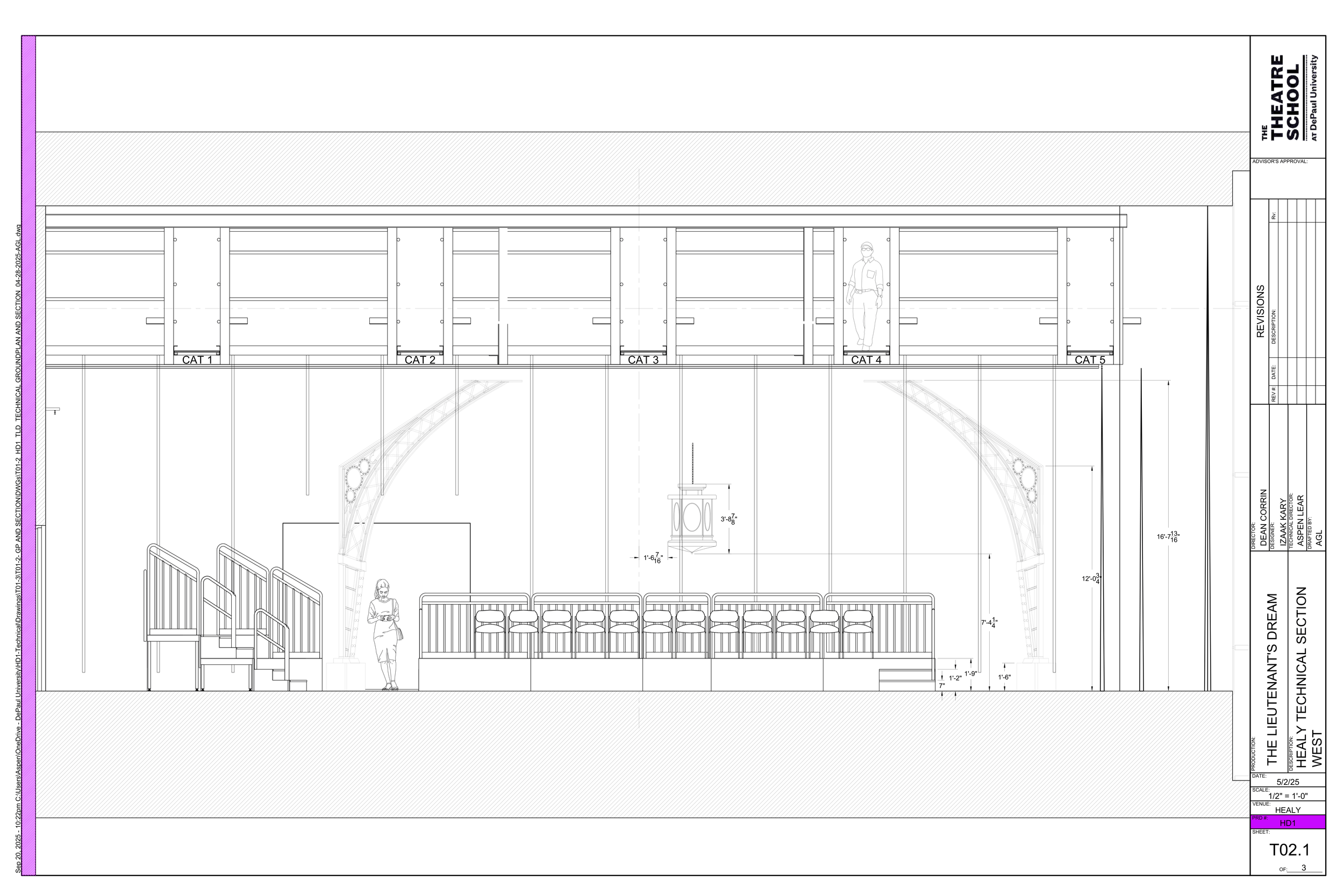 West Facing section of the theater