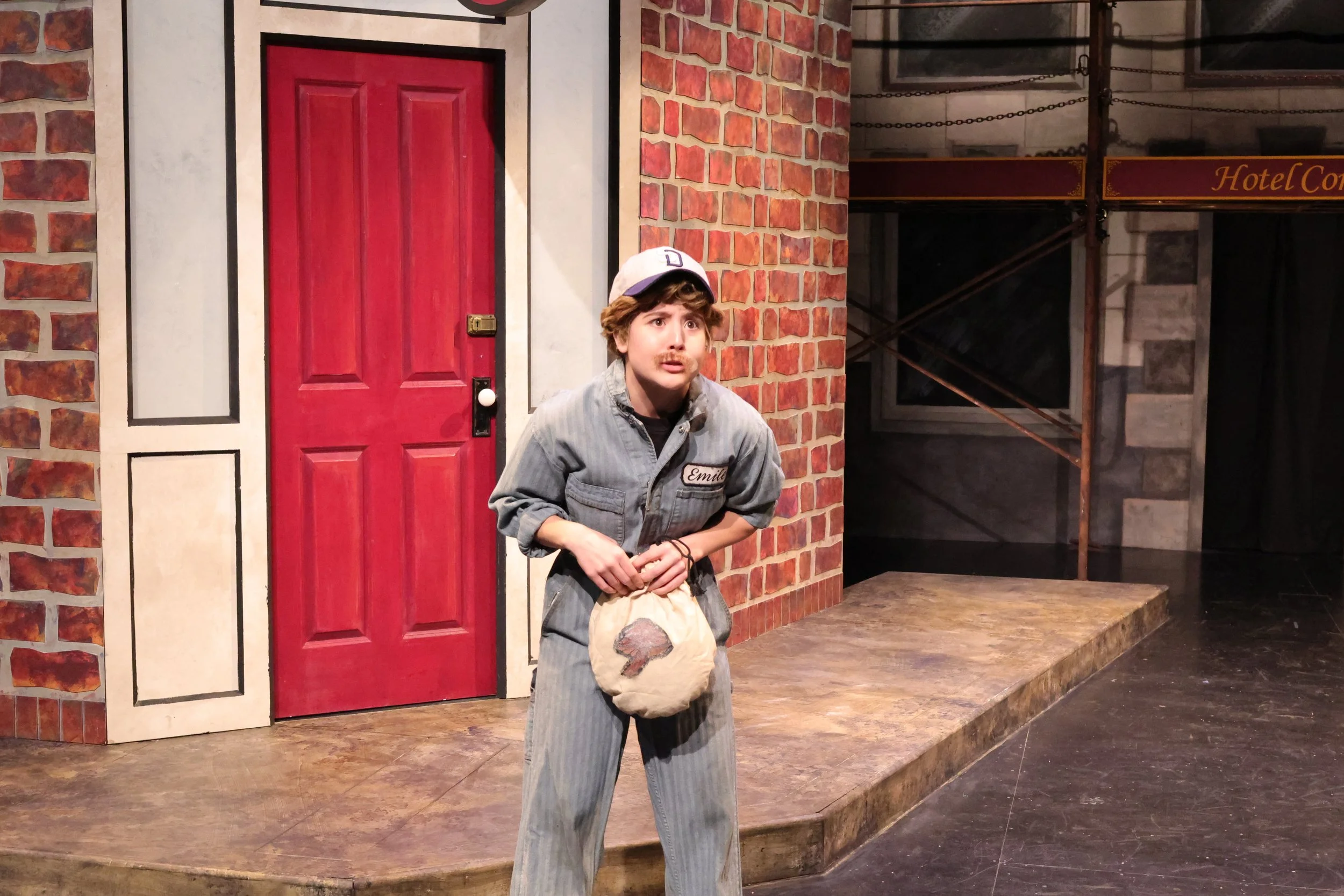 Janitor with a bag of Mushroms