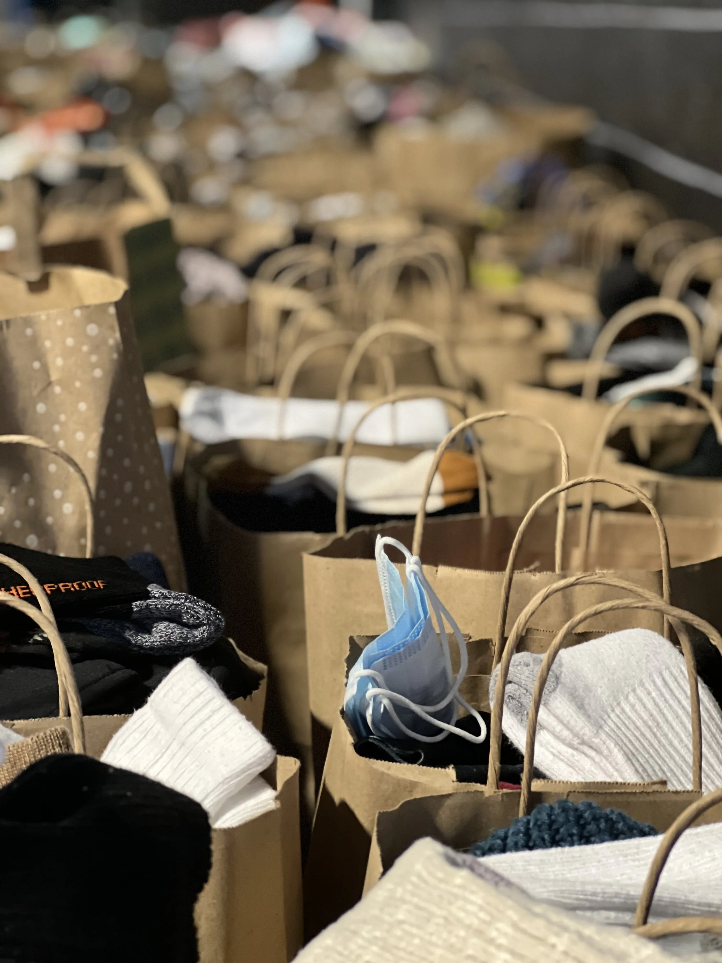 Donations set to deliver from Gobble Gobble Give Detroit hosted by It’s Giving Detroit, by Emily Stocker