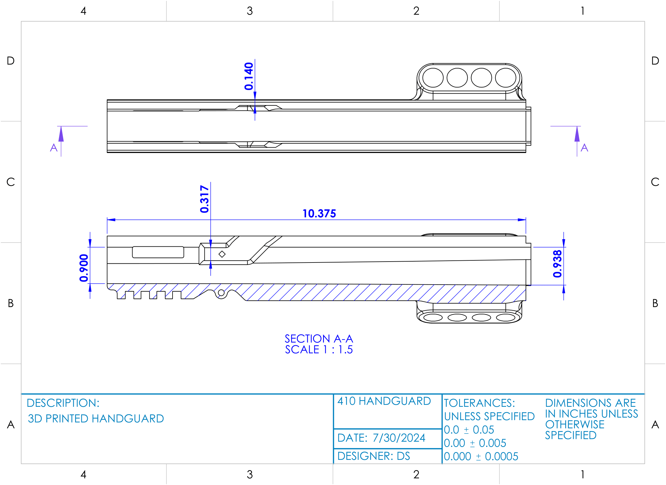 Custom Gun Attachment Drawing