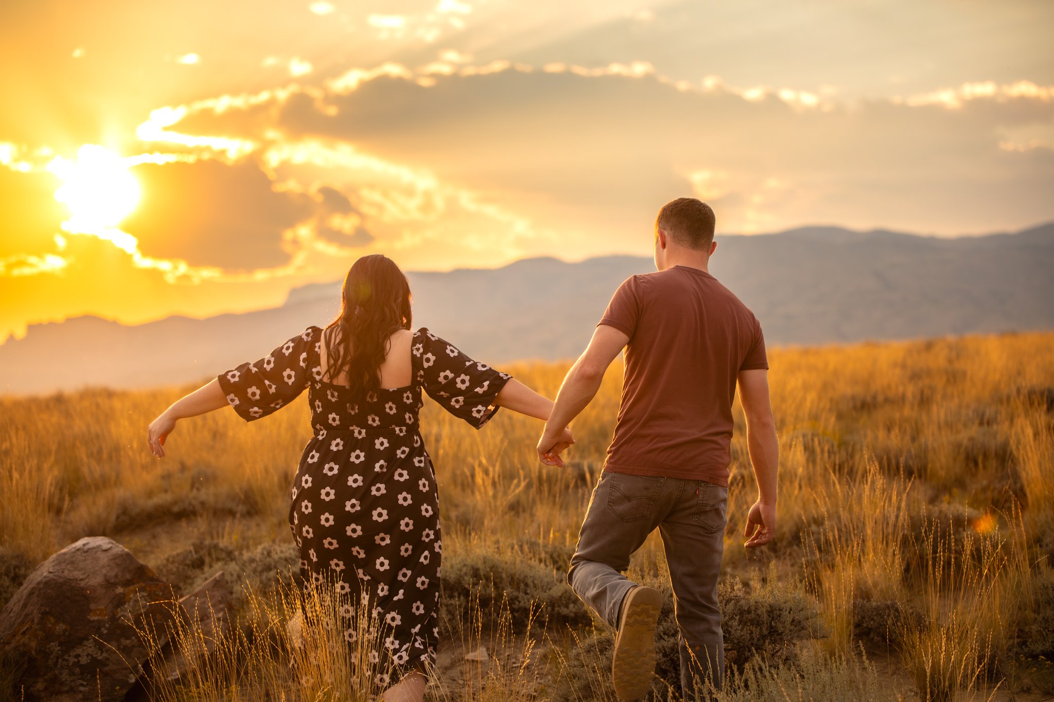 Engagement Photos at Buffalo Bill State Park Wyoming