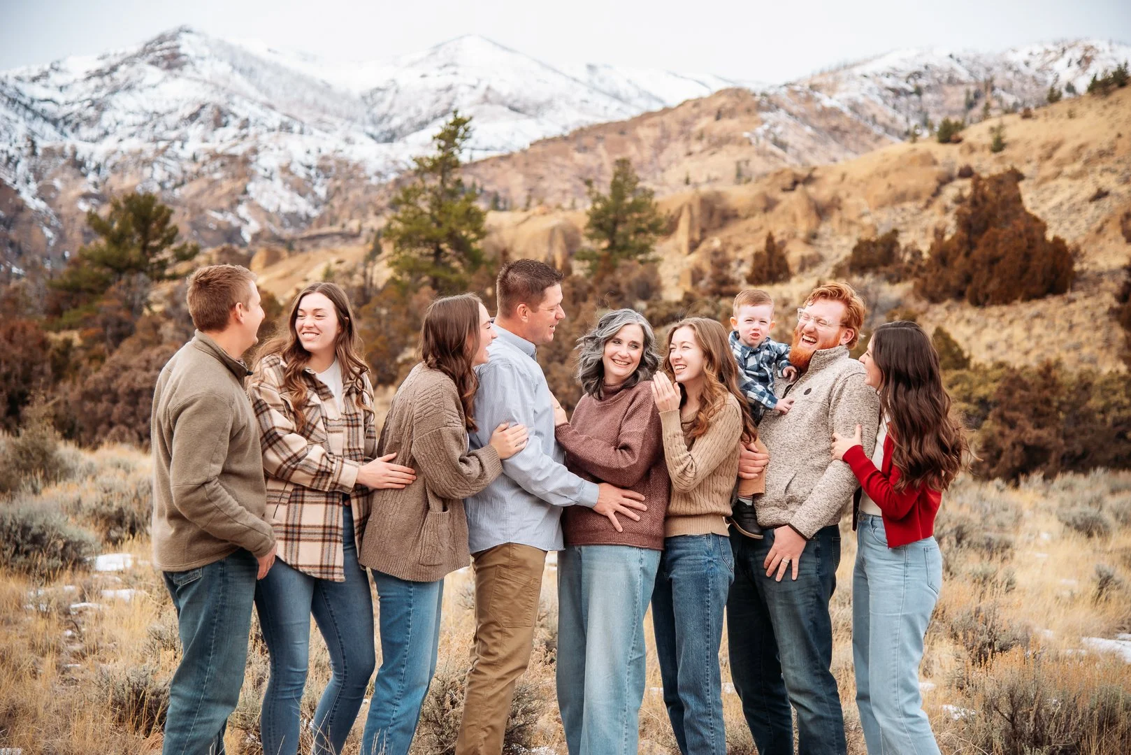 Winter Family Photos in Cody Wyoming
