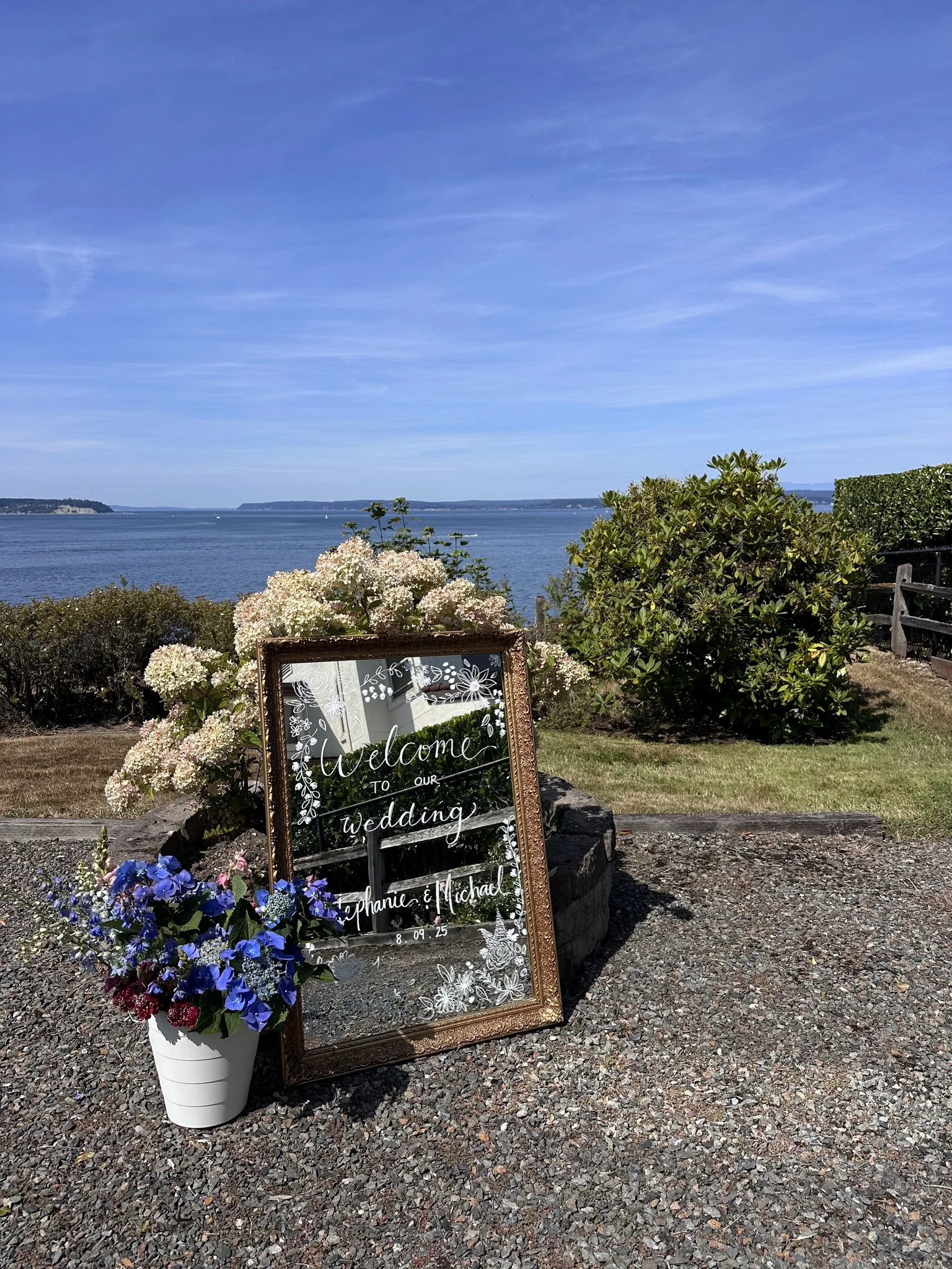 Intimate Waterfront Ceremony &amp; Winery Reception