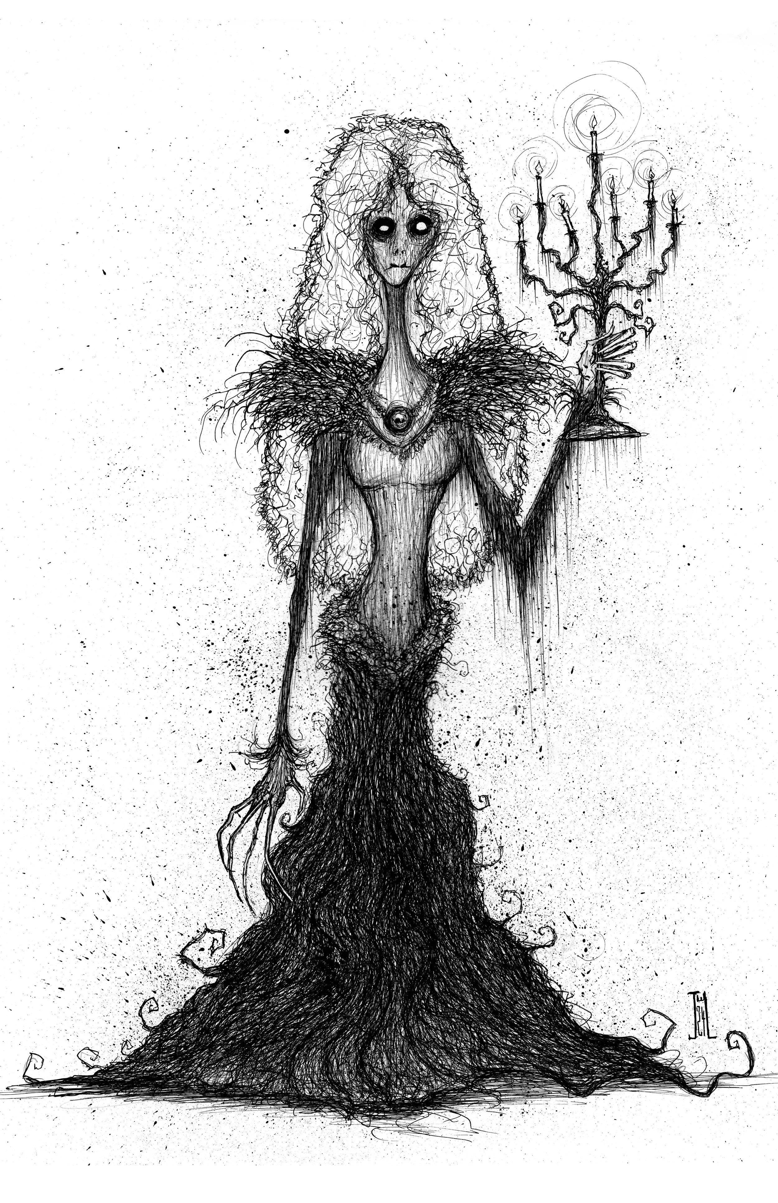 Candle Woman 11"x17"