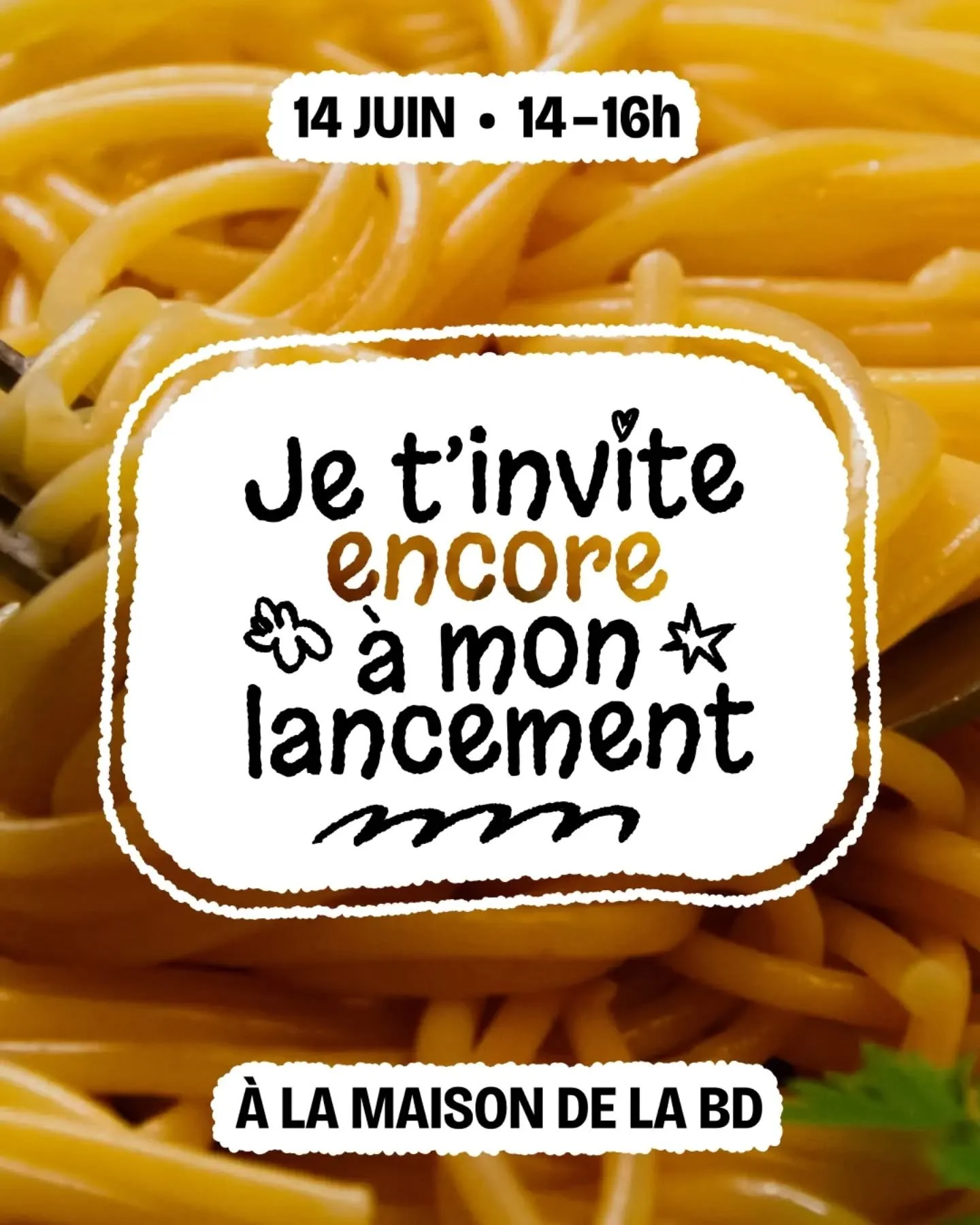 🥳 C'est dans UNE SEMAINE! 🍕🍝
Viens attraper ta copie et d&eacute;couvre des surprises et des activit&eacute;s top gratin&eacute;es pour un apr&egrave;s-midi compl&egrave;tement western-spaghetti.

📆 14 juin 2026 &mdash; 14h &agrave; 16h
📍Maison 