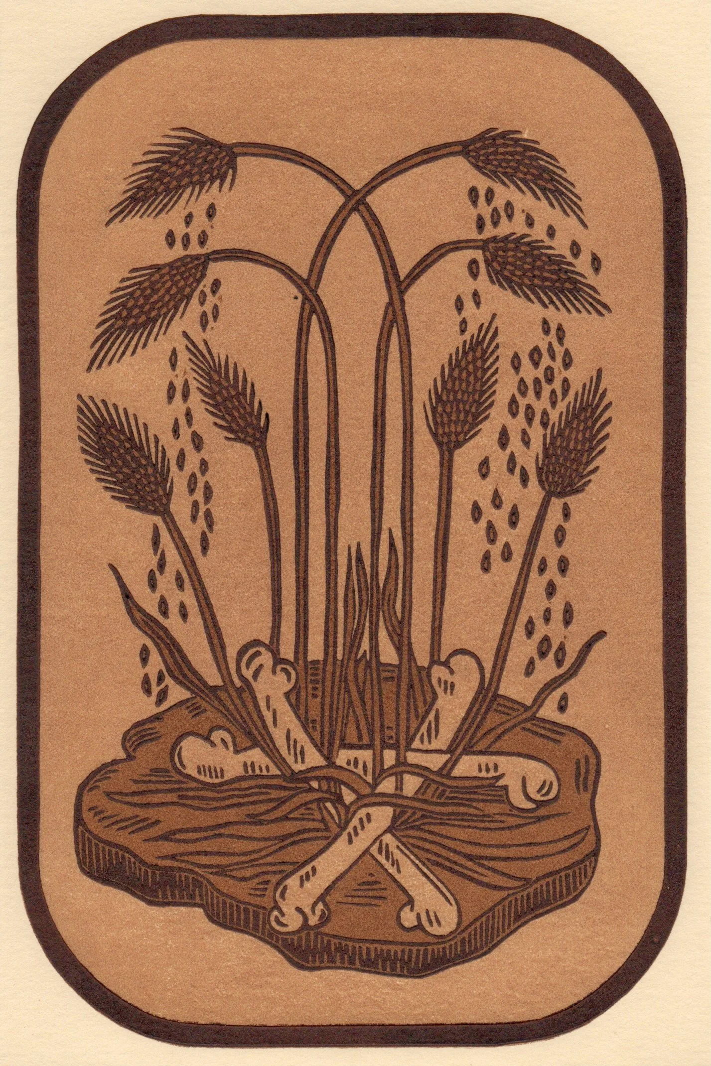 "Hope of Another Life"  Woodblock Print