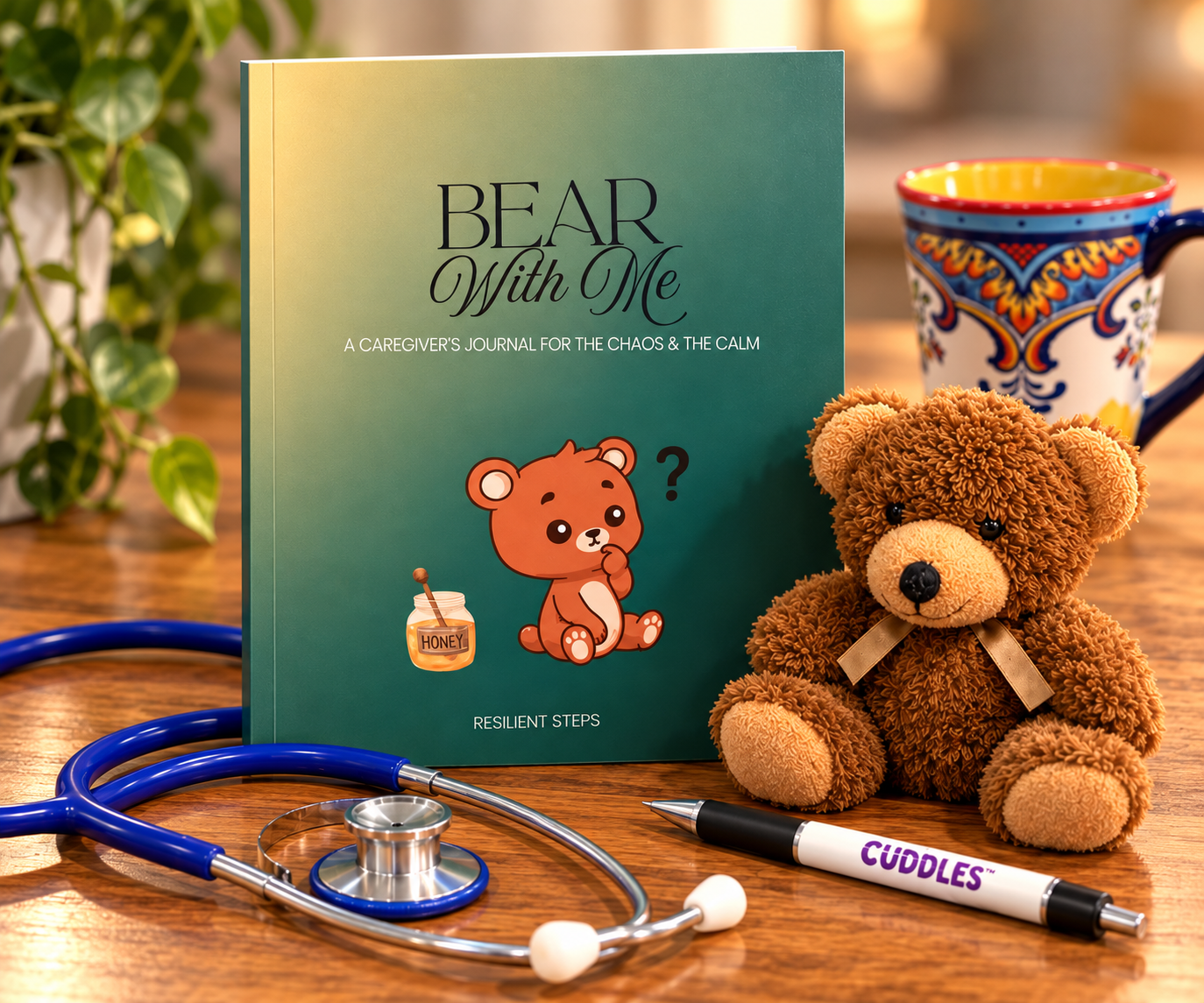 Bear With Me l Caregiver Reflection & Advocacy Journal