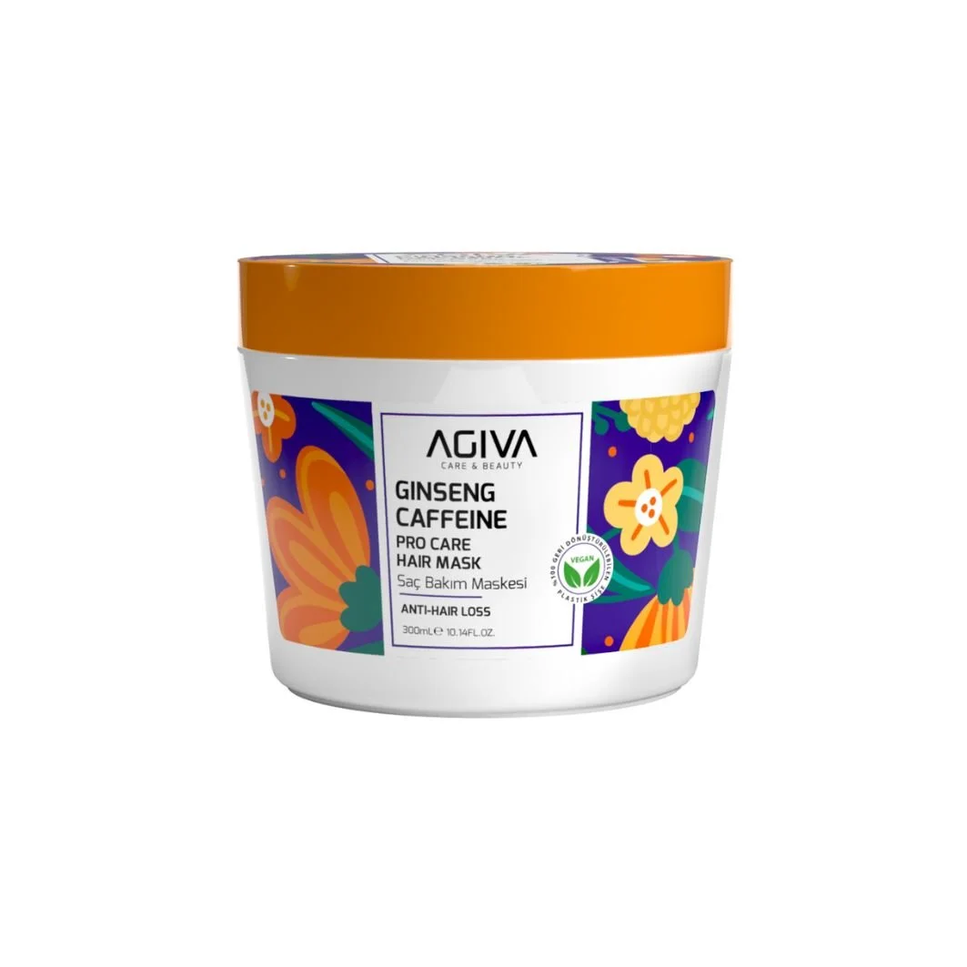 AGIVA CARE & BEAUTY CAFFEINE GINSENG PRO CARE HAIR MASK 10.14oz