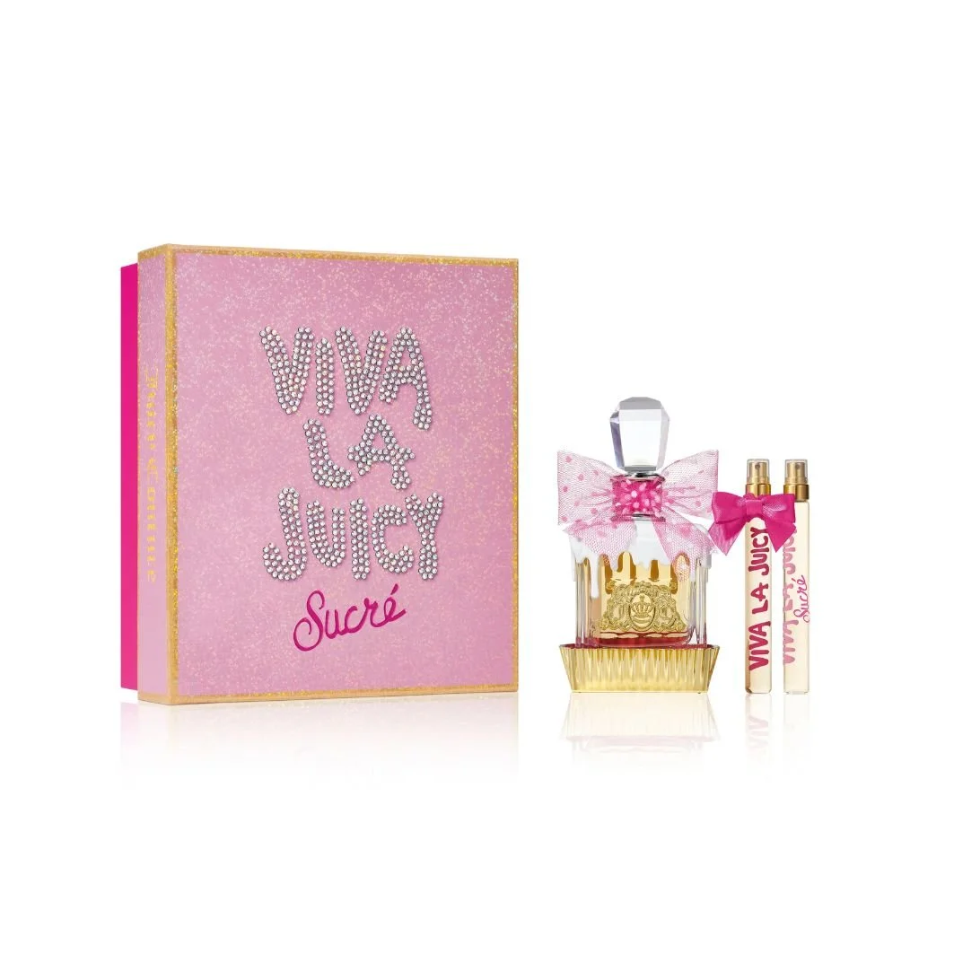 JUICY COUTURE VIVA LA JUICY SUCRE WOMAN SET 3PCS EDP 3.4oz