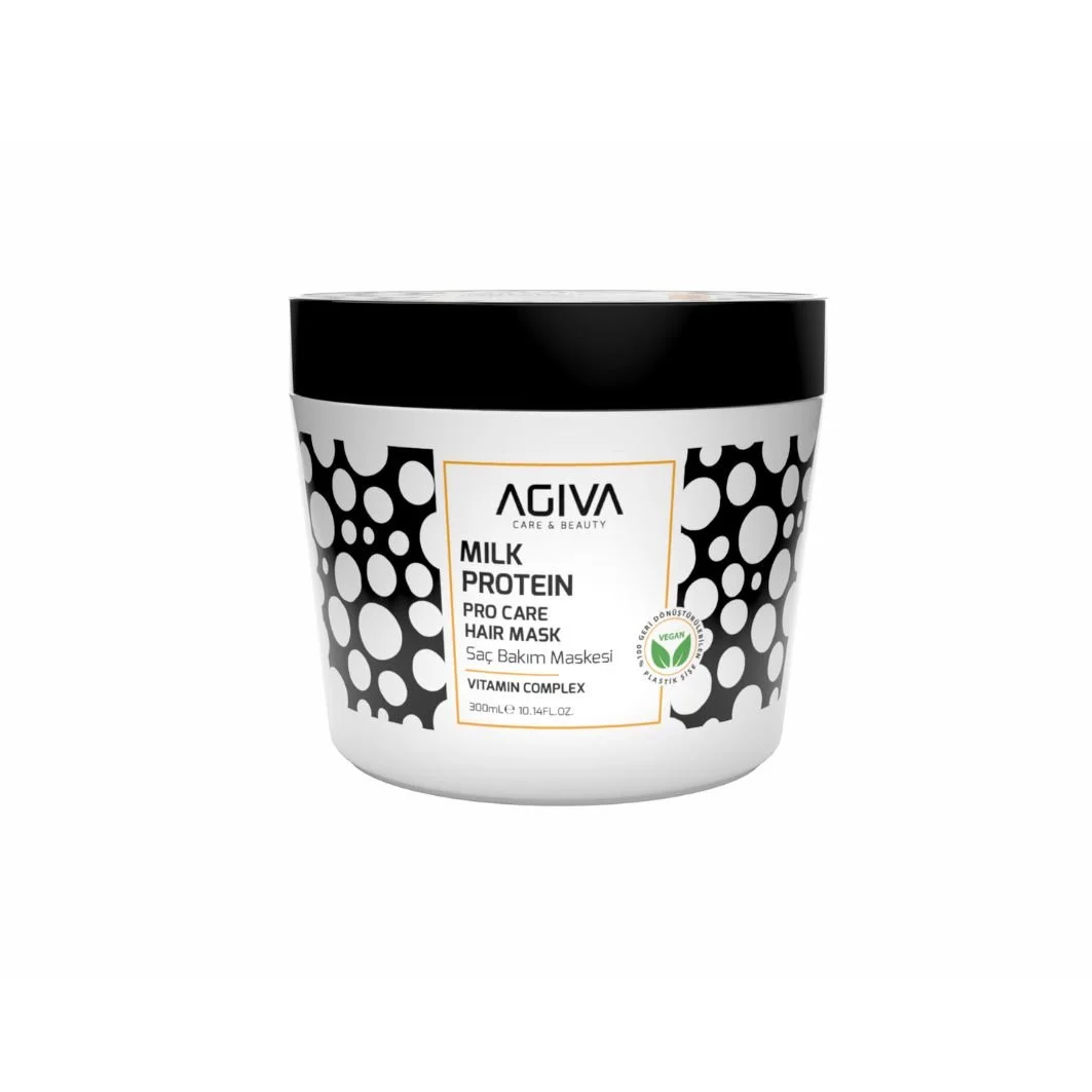 AGIVA CARE & BEAUTY MILK PROTEIN HAIR MASK VITAMIN COMPLEX 10.14oz