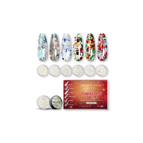LEGACY NAILS ACRYLIC NAIL POWDER CHRISTMAS DREAM COLLECTION