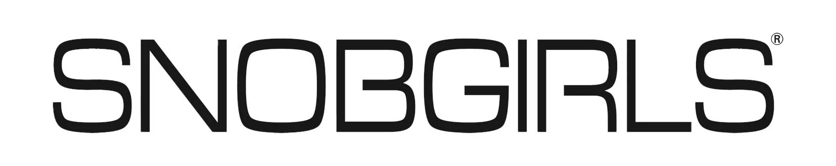 The logo for SNOBGIRLS in black text on a white background.