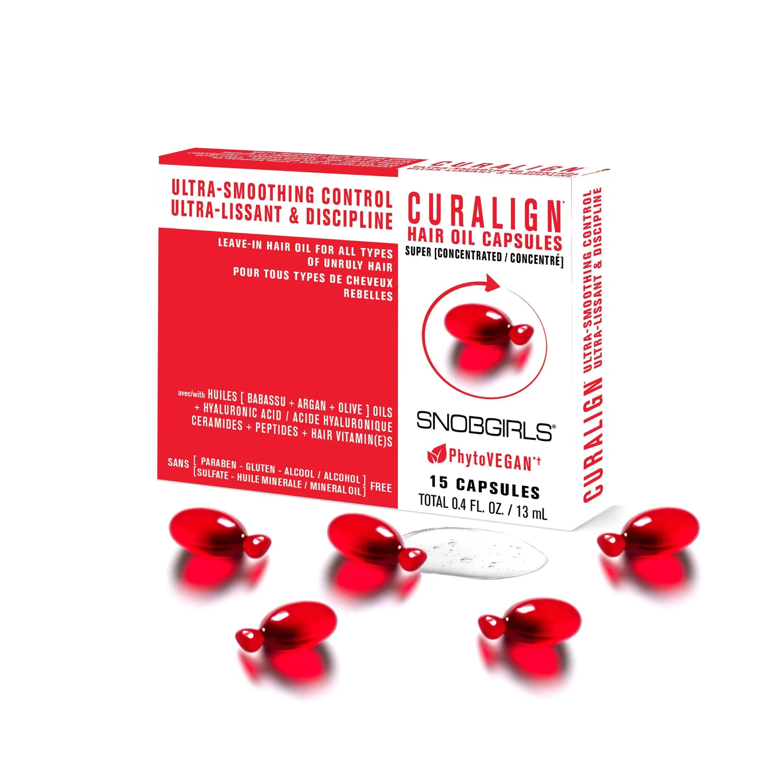 SNOBGIRLS CURALIGN - para cabello rebelde, rizado y propenso al frizz