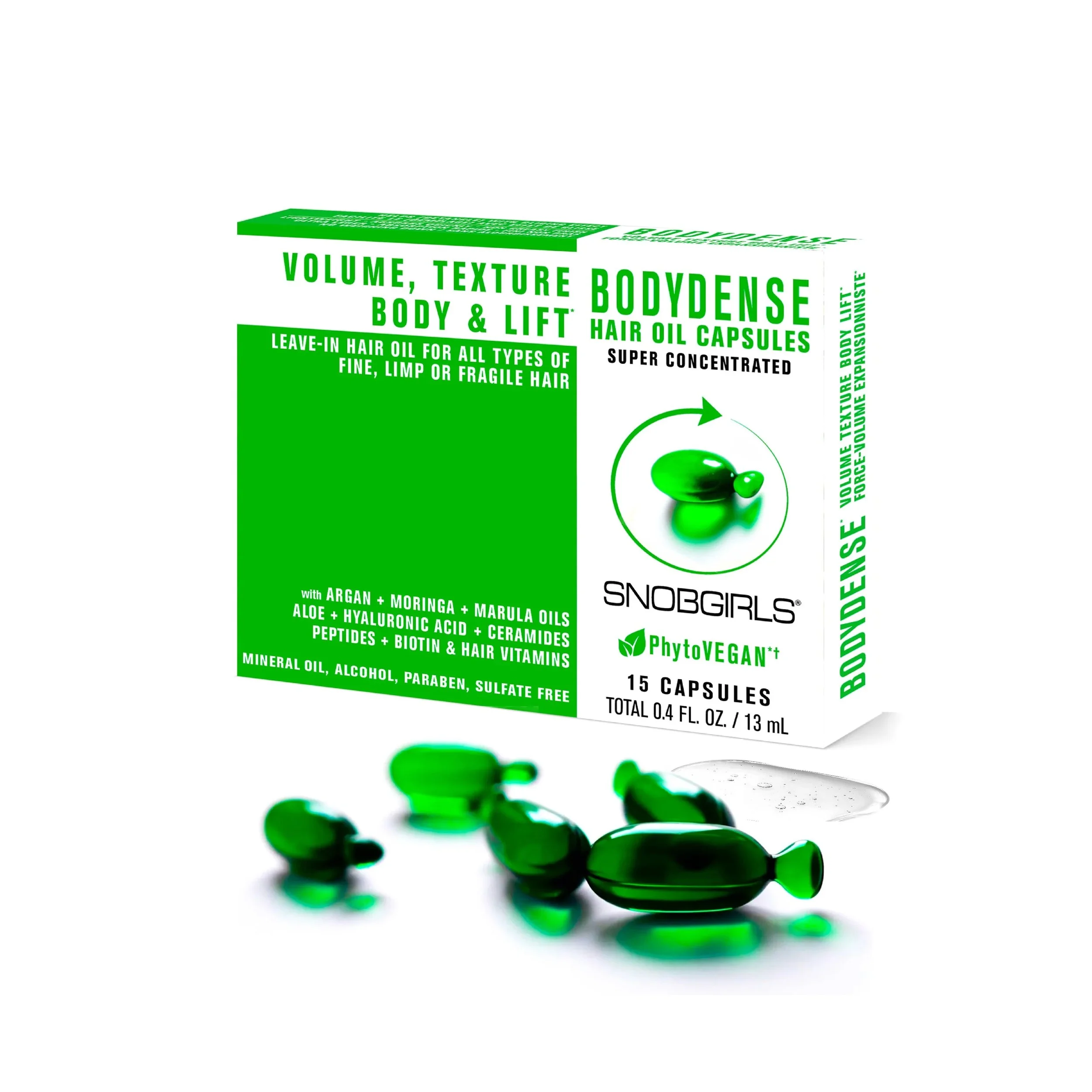 SNOBGIRLS BODYDENSE - para cabello fino, frágil, seco y lacio