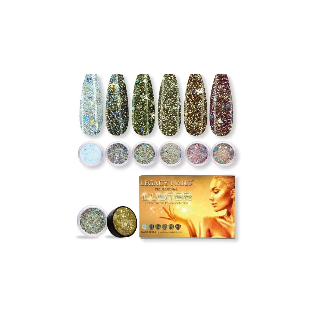 LEGACY NAILS ACRYLIC NAIL POWDER LUSTER COLLECTION