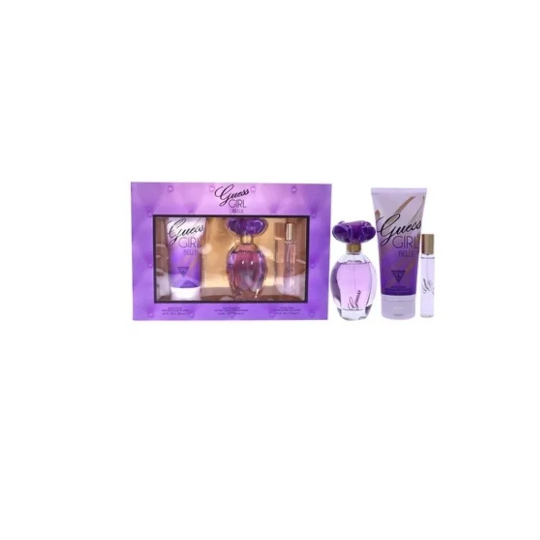 GUESS GIRL BELLE WOMAN SET 3PCS EDP  3.4oz