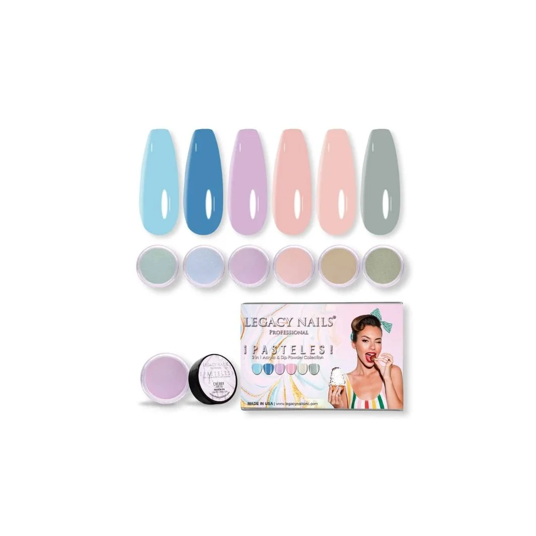 LEGACY NAILS 2 IN 1 ACRYLIC & DIP NAIL POWDER PASTELES COLLECTION