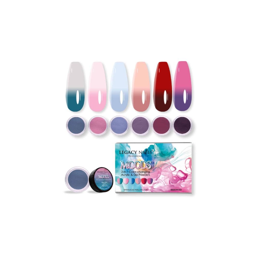 LEGACY NAILS 2 IN 1 ACRYLIC & DIP NAIL POWDER MOODS COLLECTION