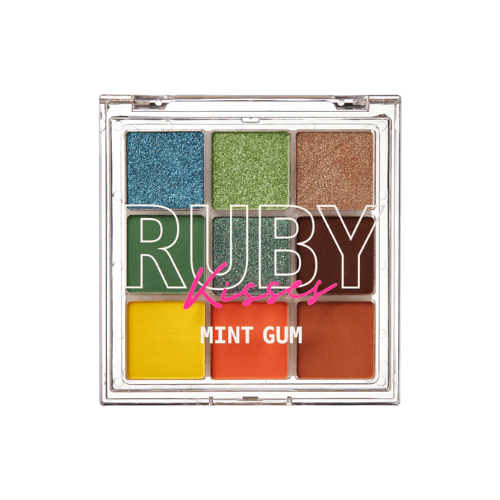 RUBY KISSES MINT GUM MAKEUP PALETTE 9 COLORS 0.045oz