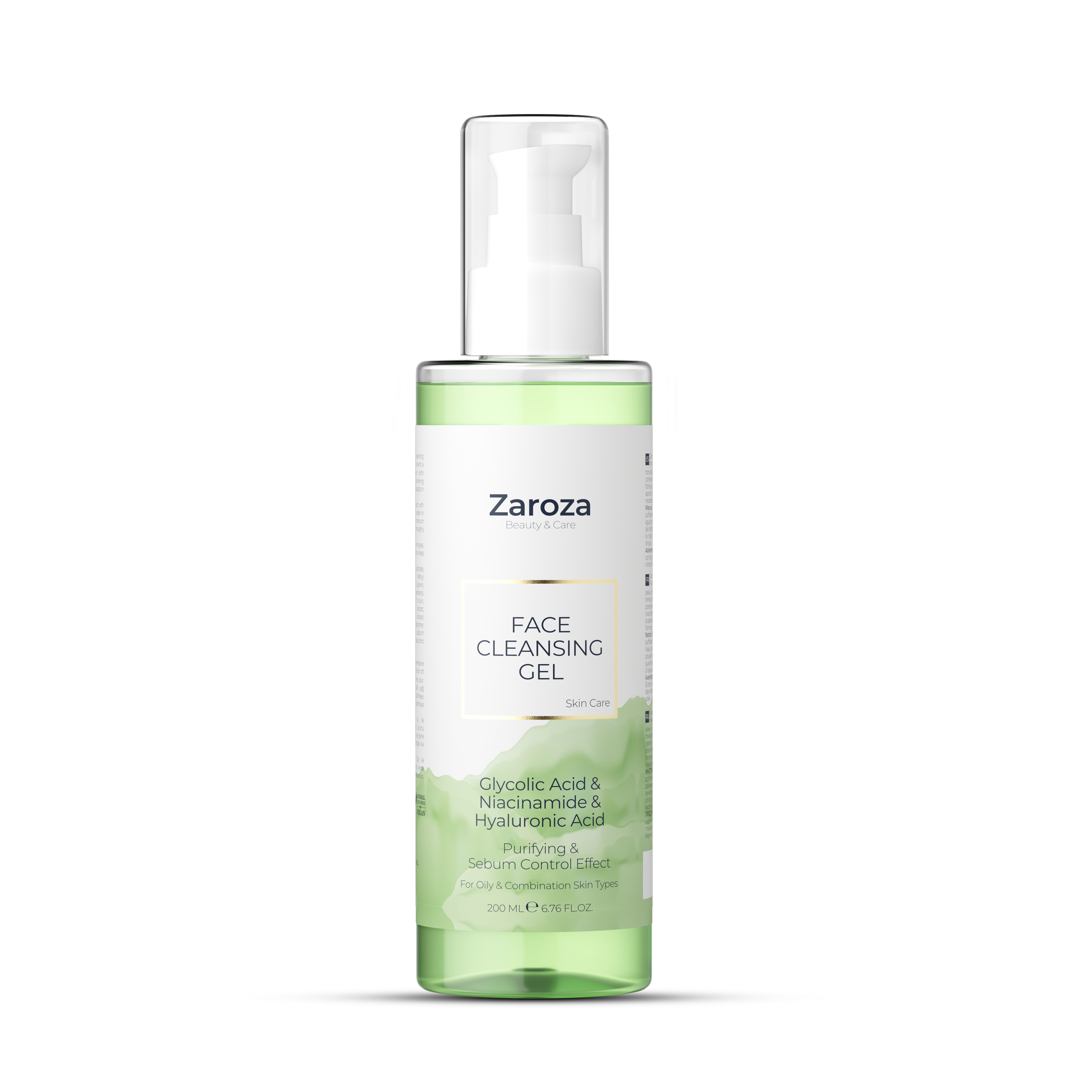 ZAROZA FACE CLEANSING GEL 6.76oz