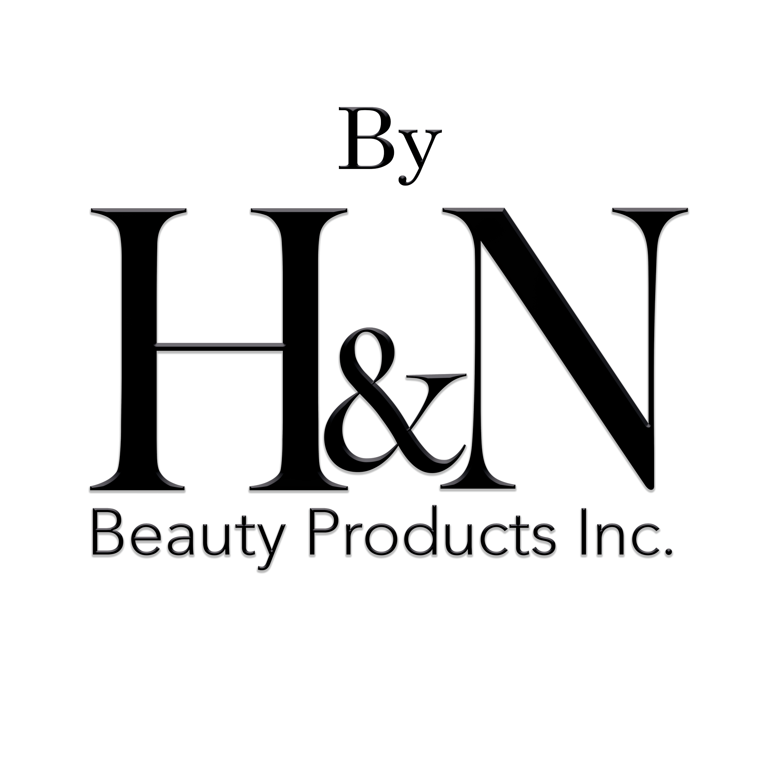 Logo for Beauty & Products Inc. with black, red, and gray text and design elements.