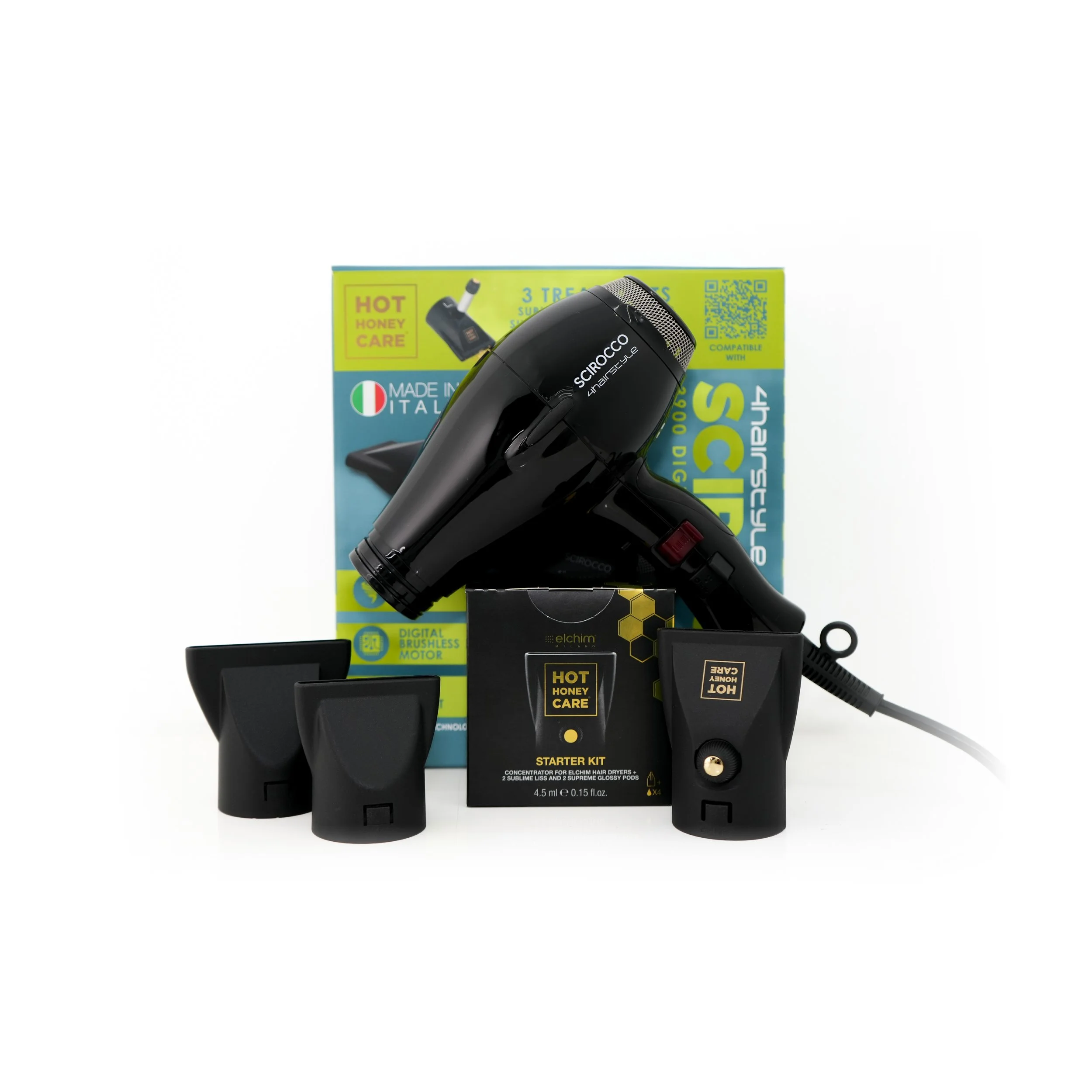 4HAIRSTYLE SCIROCCO 3900 DIGITAL DRYER BUNDLE