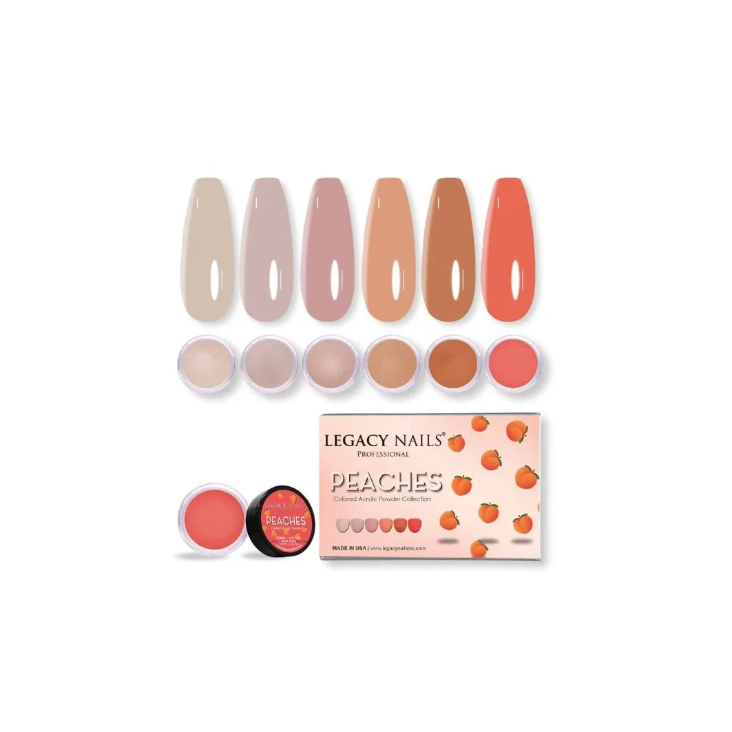 LEGACY NAILS ACRYLIC NAIL POWDER PEACHES COLLECTION